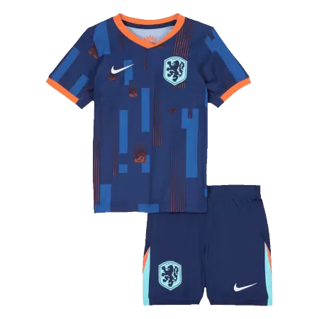 Kids Netherlands Away Soccer Jersey Kit (Jersey+Shorts) 2024 - BuyJerseyshop