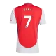 Men's SAKA #7 Arsenal Home Soccer Jersey Shirt 2024/25 - BuyJerseyshop