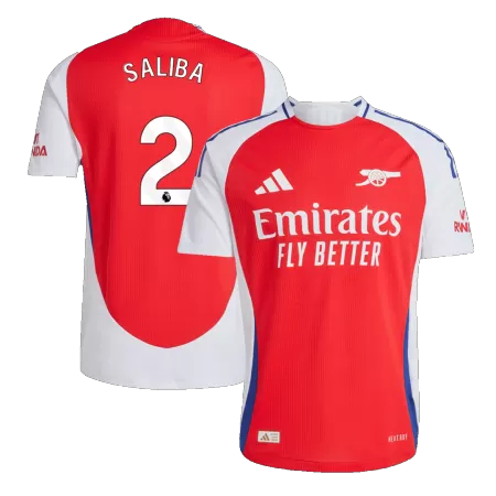 SALIBA #2 Arsenal Home Player Version Jersey 2024/25 Men - BuyJerseyshop