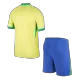 Men's Brazil Home Soccer Jersey Kit (Jersey+Shorts) 2024 - BuyJerseyshop