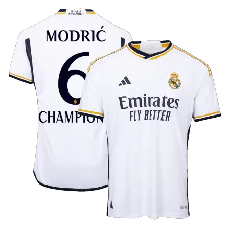 MODRIĆ #6 CHAMPIONS Real Madrid Home Player Version Jersey 2023/24 Men - BuyJerseyshop