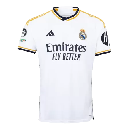 Men's Real Madrid Home UCL Soccer Jersey Shirt 2023/24-UCL Champion 15 - BuyJerseyshop
