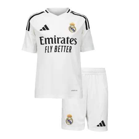 Kids Real Madrid Home Soccer Jersey Kit (Jersey+Shorts) 2024/25 - BuyJerseyshop