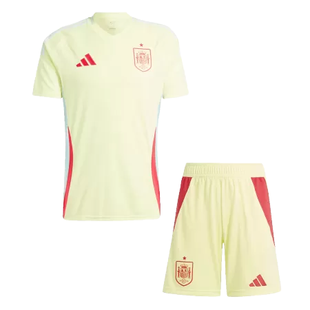 Men's Spain Away Soccer Jersey Kit (Jersey+Shorts) 2024 - BuyJerseyshop