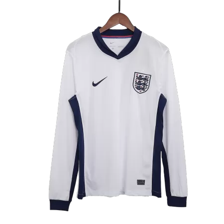Men's England Home Long Sleeves Soccer Jersey Shirt 2024 - BuyJerseyshop