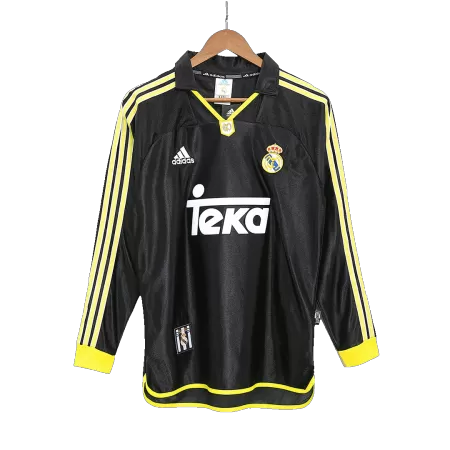 Real Madrid Retro Jerseys 99/01 Away Long Sleeve Soccer Jersey For Men - BuyJerseyshop