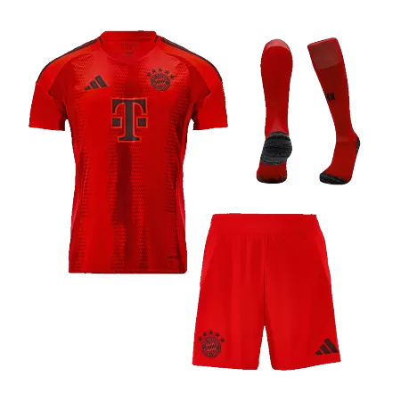 Men's Bayern Munich Home Soccer Jersey Whole Kit (Jersey+Shorts+Socks) 2024/25 - BuyJerseyshop