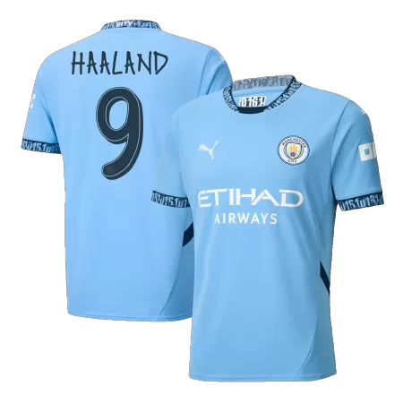 Men's HAALAND #9 Manchester City Home UCL Soccer Jersey Shirt 2024/25 - BuyJerseyshop
