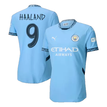 HAALAND #9 Manchester City Home Player Version Jersey 2024/25 Men-UCL - BuyJerseyshop