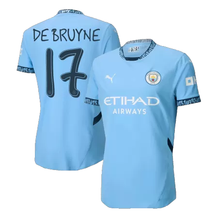 DE BRUYNE #17 Manchester City Home Player Version Jersey 2024/25 Men-UCL - BuyJerseyshop