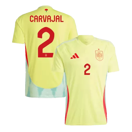 Men's CARVAJAL #2 Spain Away Soccer Jersey Shirt 2024 - BuyJerseyshop