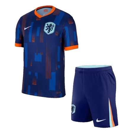 Men's Netherlands Away Soccer Jersey Kit (Jersey+Shorts) 2024 - BuyJerseyshop