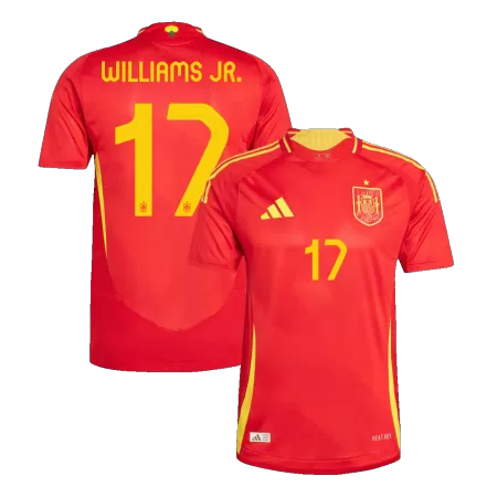 WILLIAMS JR. #17 Spain Home Player Version Jersey 2024 Men - BuyJerseyshop