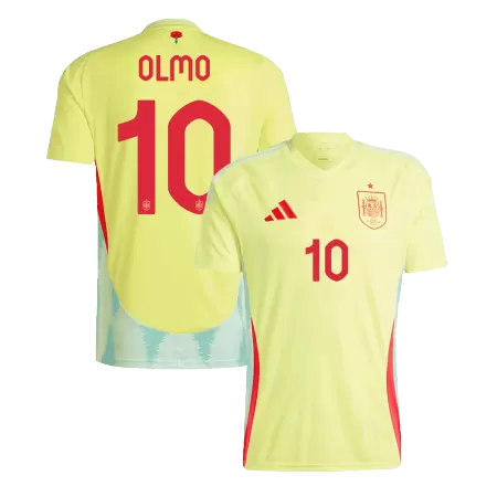 Men's OLMO #10 Spain Away Soccer Jersey Shirt 2024 - BuyJerseyshop