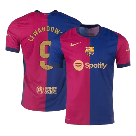 LEWANDOWSKI #9 Barcelona Home Player Version Jersey 2024/25 Men - BuyJerseyshop